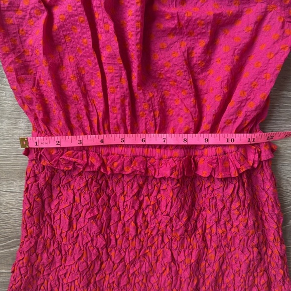 Alexis Marilena Smocked Off-Shoulder Blouson-Sleeve Dress Medium - Picture 10 of 14